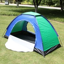 백팩킹텐트 하이킹 야전 텐트 1인용 2인용, 컬러매칭 싱글 양문형 텐트 세트2