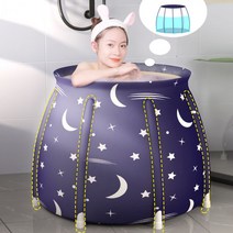이동형 1인용 항아리 접이식욕조 / 반신욕조 미니욕조 간이욕조 반신욕욕조 반신욕기 홈사우나, 이동식1인욕조(데이지)