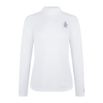 먼싱웨어 골프 의류 여성용 긴팔 티셔츠 하프 하이 칼라 22 가을 편안한 바닥 셔츠