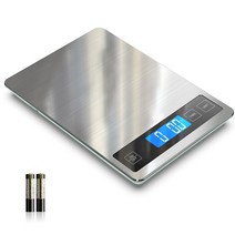 계근대 식품 저울 33lb15kg 디지털 주방 저울 1g0.1oz 정밀 눈금 방수 스테인리스 스틸 및 강화 유리 표면, 없음