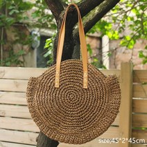 손뜨개가방 니트가방 명품손뜨개 가방 라운드 술 짚 crossbody bag women 여름 등나무 핸드백 handmade woven beach circle 보헤미아 해변 여행