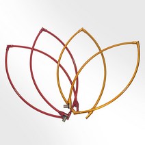 ZRZ 제로조구 두랄루민 프레임 수제 경심망 바다뜰채 후레임 낚시뜰망, 55파이(레드)