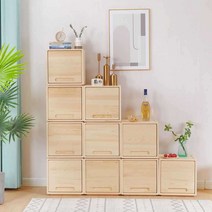 오동나무상자 박스 칼라 나무케이스 큐브 슬림 진열장, D 40x30x30cm