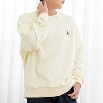스몰 크라운 자수 맨투맨