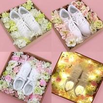LED 꽃신박스 모음 전역선물 여자친구꽃신 군제대, 꽃신박스(로맨틱크림)
