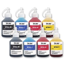 잉크맨 브라더 전기종 호환 무한공급기 무한 리필 잉크, BT 115ml+100ml 4색 2세트
