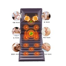 누워서하는 안마기 전신 온열마사지 매트 부모님 효도 선물, PU브라운