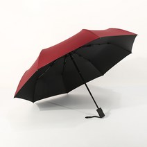 자동접이식우산 8뼈 곡절 블랙 접착제 선크림 열다 받다 비지니스 광고우산 기프트 2641719536, 레드