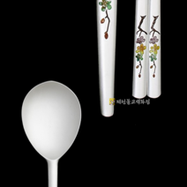 매화 은수저세트 숟가락2p+젓가락2p+케이스+쇼핑백 순도90% 30돈 집들이선물 결혼선물 기념일 환갑 칠순