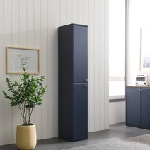 장인가구 셰리 네이비 1800 틈새형 주방수납장