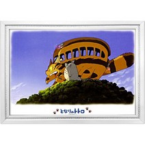 아트박스 지브리 스튜디오 이웃집 토토로 고양이버스 500피스 직소퍼즐액자 AB500-258, 퍼즐+그레이스화이트액자