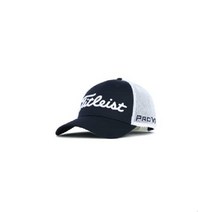 타이틀리스트(Titleist) 남성 골프 모자 투어 퍼포먼스 메쉬 캡 HJ2CPM WNG, 블랙 화이트