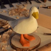 목각원앙 결혼10주년선물 선물 한쌍 세트 궁중 결혼 혼례, 화이트