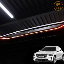 (SNJ) 제네시스 GV70 튜닝 루프스포일러 알루미늄 커버 포인트 악세사리