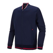 공용 라인 배색 풀집업 자켓 AHSUJK01NAVY