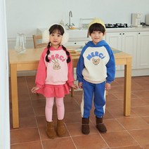 [이모맘] F/W 아동유아 매르시 후드기모 치마레깅스세트& 메르시 후드기모 바지상하세트 쌍둥이커플 상하복HA04