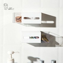 무타공 벽부착 미니서랍 화장대 욕실 소품 정리함, 스타일:B형, 단품