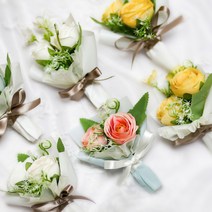 미니 장미 납골당꽃 꽃다발 봉안당 꾸미기 용품 성묘 설날 추모 조화 화병 부착, 10.스윗퍼플