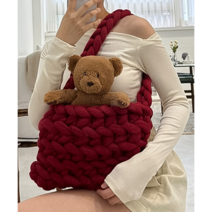 벨벳 무지 베이직 자이언트얀 빅얀 루피 핑거니팅 손 뜨개질 1kg 500g, [1kg] 벨벳 자이언트얀 (머스타드)
