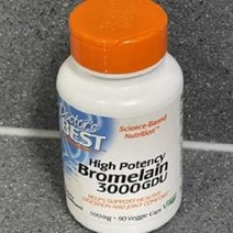 닥터스베스트 빠른흡수 브로멜라인 500mg 90정 90회분 세달분 3달분, 1병