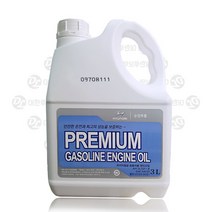 현대모비스 순정 프리미엄 승용차용 가솔린 엔진오일 5w20 3L, 1개, 05100-00321