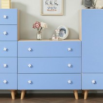 [KT알파쇼핑][착불배송] 트윙클 베이비 옷장 수납 서랍장 아기옷장 세트, 트윙클 3단 서랍장/블루