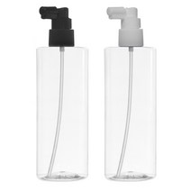 허브스프레이 헤어 스프레이용기 검정 흰색캡 20~500ml, 500ml, 투명용기 흰색캡