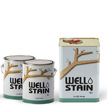웰 WELL 오일스테인 DIY 페인트 4리터 아파트 팬션 방부목 데크 목재 목조.주택 한옥 가구 파고라 보호, 월넛