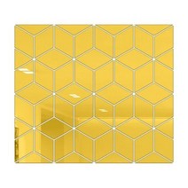 3D 거울 벽 스티커릴 DIY 다이아몬드 삼각형 스티커 TV 배경 홈 침실 장식 15 개 28 54, Gold_L 90x103cm 54pcs