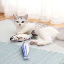 고양이 물고기 생선 캣닢 캣닙 인형 쿠션 장난감, 붉은 잉어