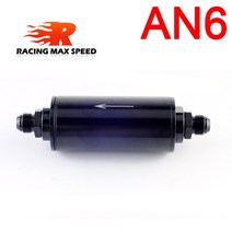 자동 알루미늄 51MM 연료 필터 E85 스테인레스 스틸 100 미크론 요소 AN6 AN8 AN10 어댑터 피팅 포함, 02 AN6 no clamp, 2.AN6 no clamp