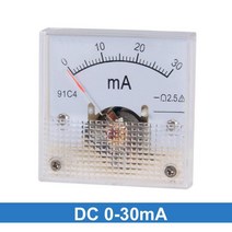 아날로그 차압계 91C4-A 아날로그 전류 패널 미터 DC 50mA 1A 2A 3A 5A 전류계 회로 테스트 테스터 게이지, 10 0-15A