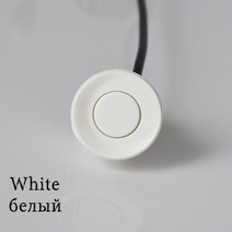 Hippcron-자동차 후진 프겉옷 4 센서 주차 22mm 블랙 레드 블루 골드 그레이 실버 샴페인 골드/화이트 색상, 02 WHITE