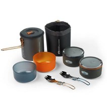 GSI 아웃도어 힐루라이트 Halulite 마이크로듀얼리스트 쿡셋 캠핑 코펠 426397, None