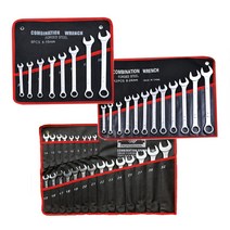 스패너 렌치 세트 양구 오픈 렌치 원형기어 고강도 8pcs 12pcs 23pcs, 23pcs(6-32mm)