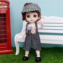 16cm 1/12 BJD 인형 옷과 신발 이동식 13 관절 귀여운 달콤한 얼굴 소녀 선물 장난감 공주, Doll and Clothes1