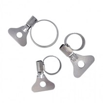 스텐 나비 호스밴드 나비반도 호스고정 클램프 손잡이 수도꼭지 연결, 13-19mm(지름)