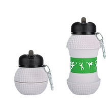 휴대용 스포츠 접이식 물컵 550ml, 골프 병 550ml