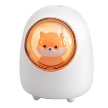 귀여운 햄스터 가습기 다람쥐 디퓨저 DC5V USB 미니 디퓨저 홈 오피스 데스크탑 미니 미스트 메이커 자동 전원 끄기, 하얀색