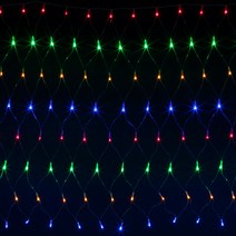 LED 크리스마스 장식전구 그물 별 설정 커튼 네트 줄줄이 폭포 2, 칼라(C타입)