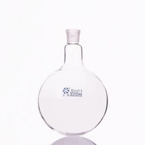 단일 표준 입 둥근 바닥 플라스크 용량 3000ml 및 조인트 29/32 단일 목 원형 플라스크, 01 3000ml, 한개옵션1