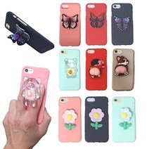 아이폰SE1 (2015년도 출시) 케이스 + 앙증맞은 스마트톡 + 실리콘 말랑 케이스