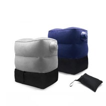 에어펌프내장 차량용 발받침 폭신 쿠션 스툴의자 보조의자 스텝의자 카운터의자 미니의자 보조스툴 카페용, 패브릭 에어펌프 발쿠션 그레이