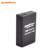 카메라 배터리 7 4v 1500mah en el14 enel14 en el14 nikon d5200 d3100 d3200 d5100 p7000 p7100 mh 24 lcd, 배터리 1개