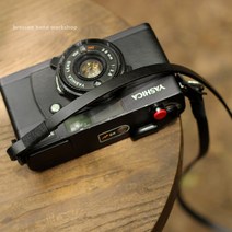 8mm 수제 카메라 스트랩 헤드 레이어 소가죽 복고풍 마이크로 싱글 로프-116560, 단일옵션, 14. 【블랙 가죽 블랙 라인】 스