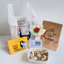 러블리팜 용돈박스 치킨왔닭 반반치킨 20구 + 한송이 카네이션 세트, 옛날통닭, 에그머니_5구