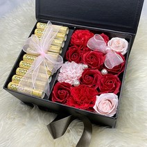 둥둥플라워 비누꽃 용돈박스 플라워박스 용돈봉투 생일꽃선물 결혼기념일선물 부모님선물 생신선물 명절선물 현금선물 장미 카네이션, 머니홀더, 레드믹스