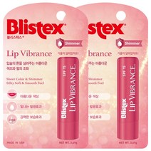 Blistex 립바이브런스x2개 색조 프리미엄 립글로즈 수입 립밤 보습/케어, 2개, 체리향