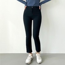 카린 기모 블랙 일자 팬츠 221224