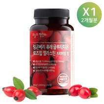 오늘의밸런스 링곤베리 로즈힙 퓨레 글루타치온 엘라스틴 프리미엄 정, 60정, 1개